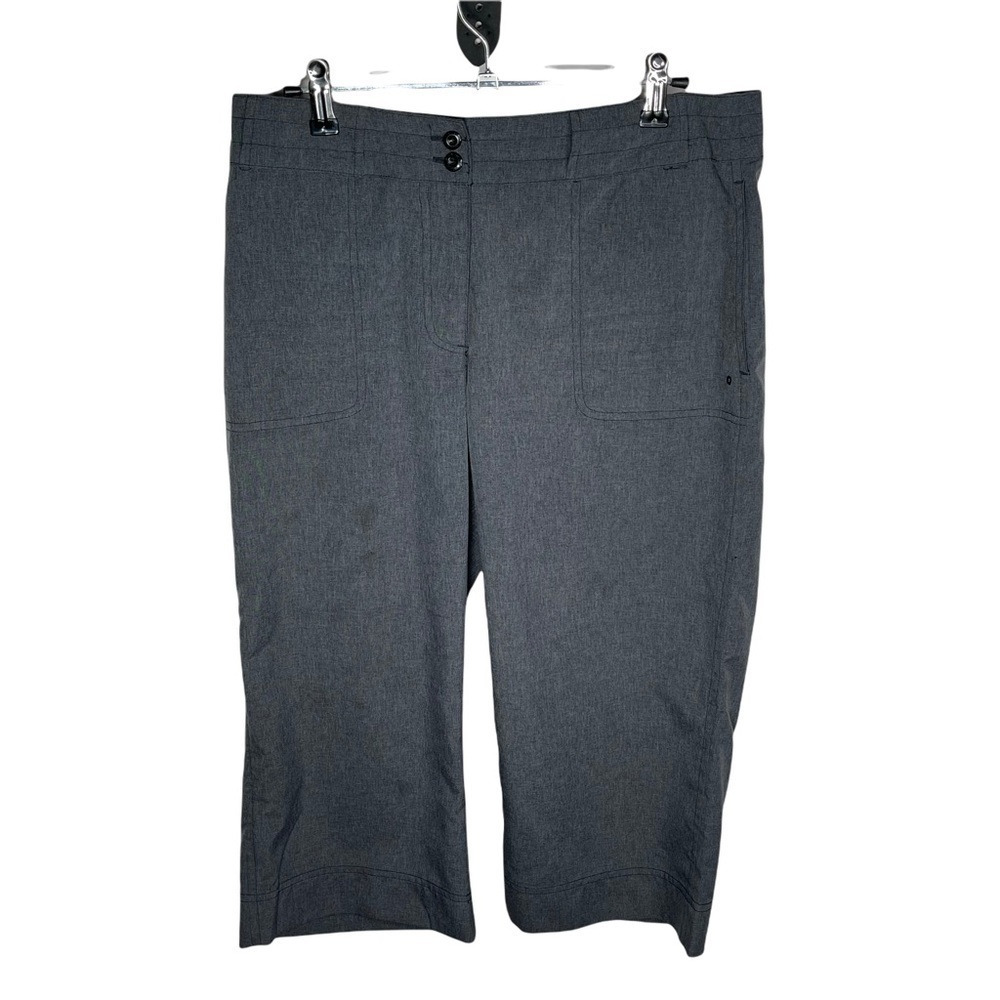 Lole Women’s Gray Cropped Polyester Capris Size 8 Imperfect